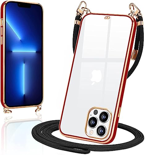 Amazon.co.jp: Loodoomo iPhone13 Pro 用の ケース クリア ショルダー